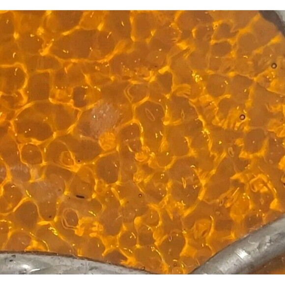 Round Suncatcher Stained Glass White Bird 9.25" - Picture 7 of 8